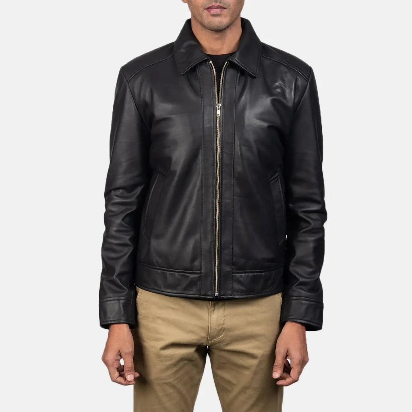Inferno Black Leather Jacket TOSCANO LEATHER