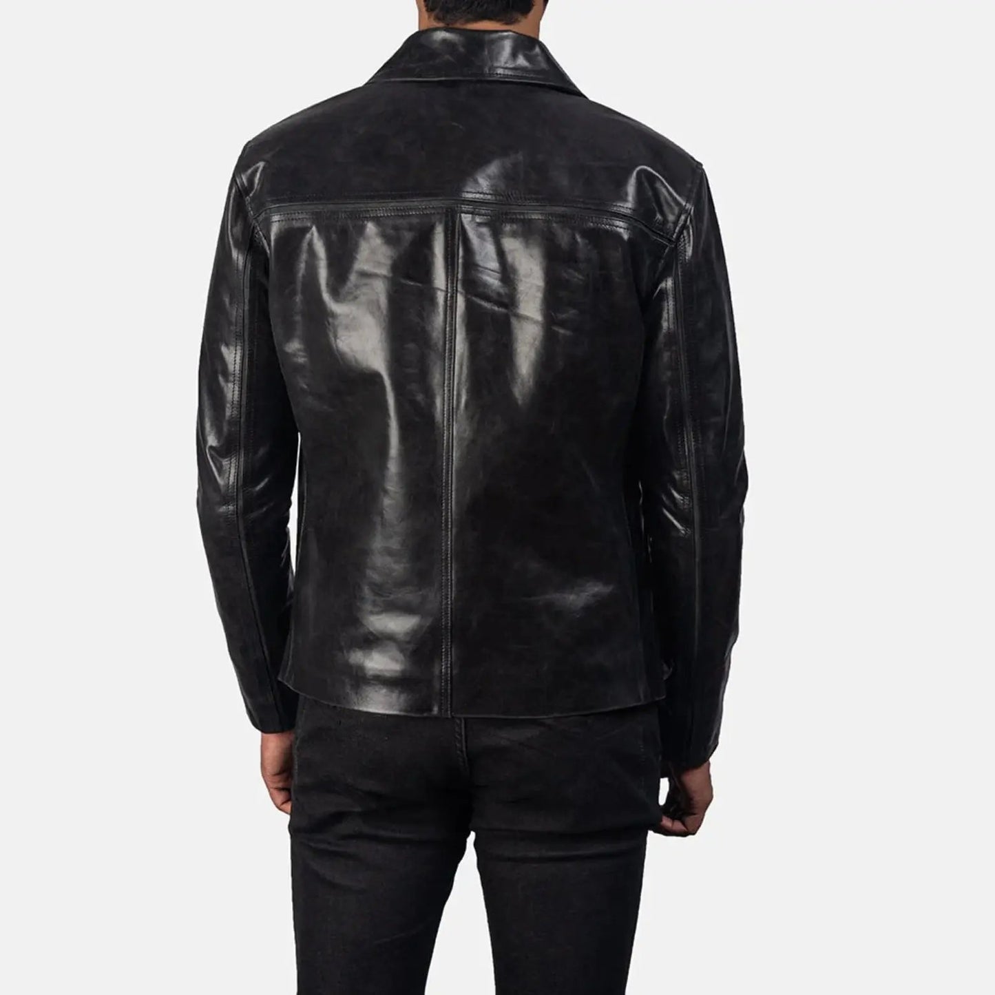 Mystical Black Leather Jacket TOSCANO LEATHER