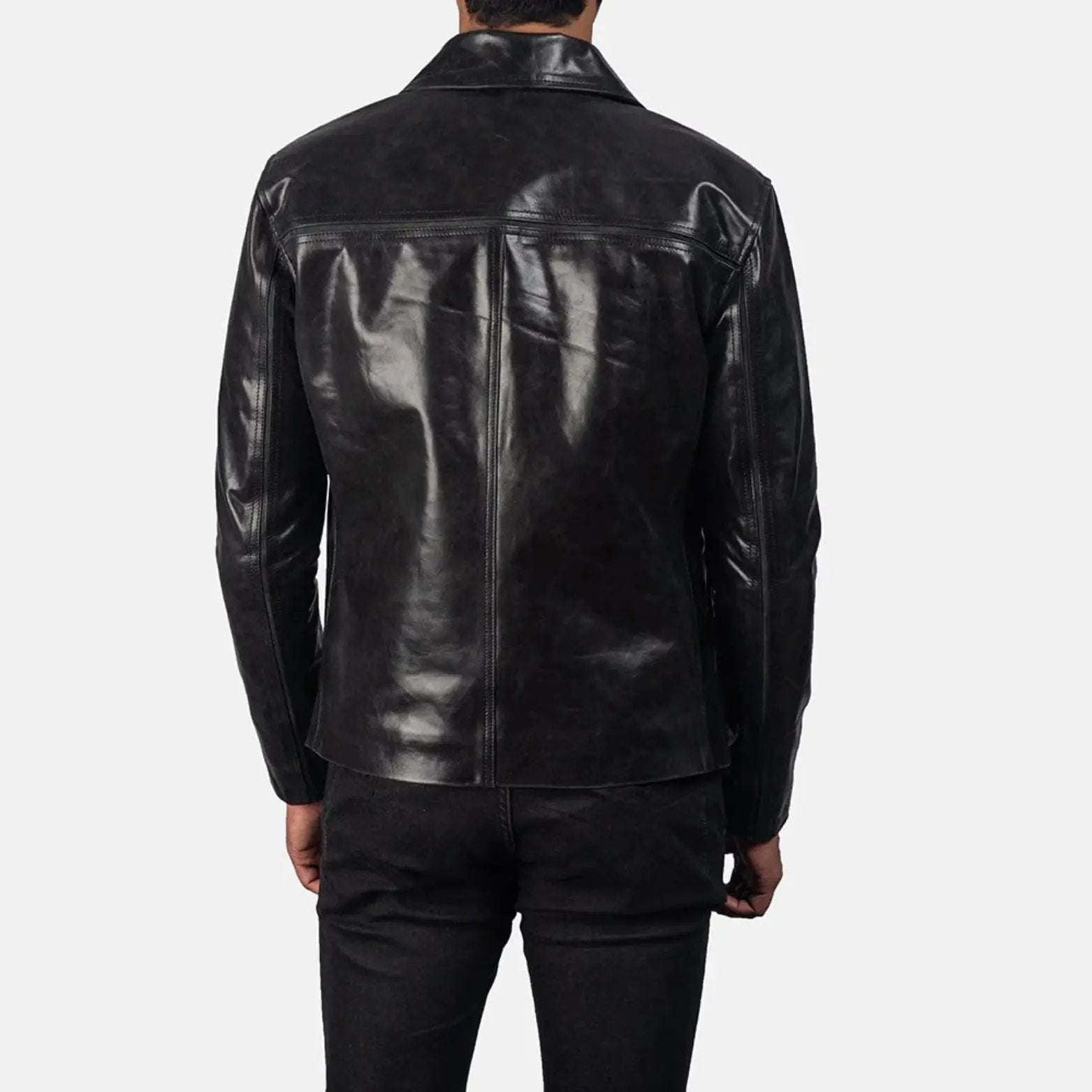 Mystical Black Leather Jacket TOSCANO LEATHER