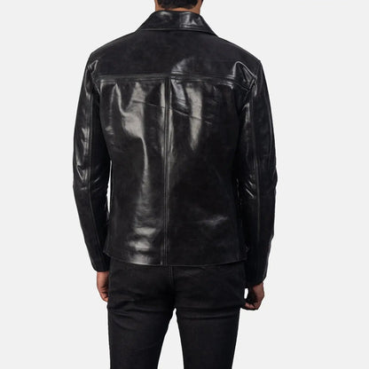 Mystical Black Leather Jacket TOSCANO LEATHER